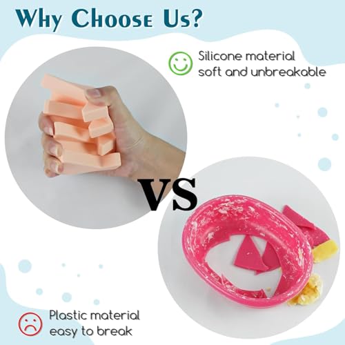 Silicone Soap Dish Self Draining with Suction Cups (White, 1 Pack) | Waterfall drainage design drains fast to keep soap dry non-slip silicone base, practical soap saver for bathroom & kitchen - color: White, size: 1