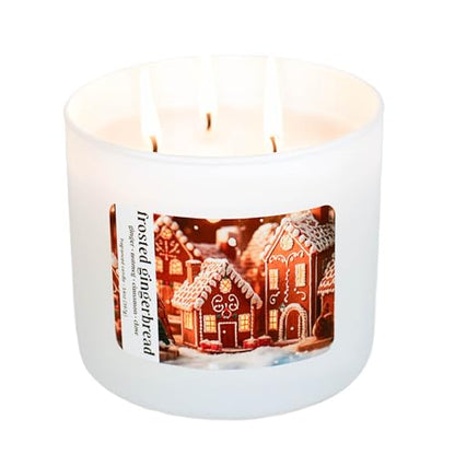 Colonial Candle Frosted Gingerbread Scented Candle, Holiday Scented Candle - Made in The USA - color: Frosted Gingerbread