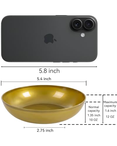 bUCLA 50Pack 10oz Gold Plastic Bowls - Disposable Plastic Salsa Bowls Premium Heavy Duty - Ideal for Wedding &Party - color: Gold, size: 10oz