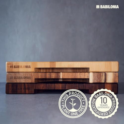 XXL American Black Walnut Wood Cutting Board, End Grain Butcher Block | Black Walnut Grown in USA - 25" x 15" (ExtraThick 1.7") Heavy Duty Hardwood Non Toxic Wooden Chopping Boards (Oil Included) - color: Black Walnut, size: 24"L x 15"W