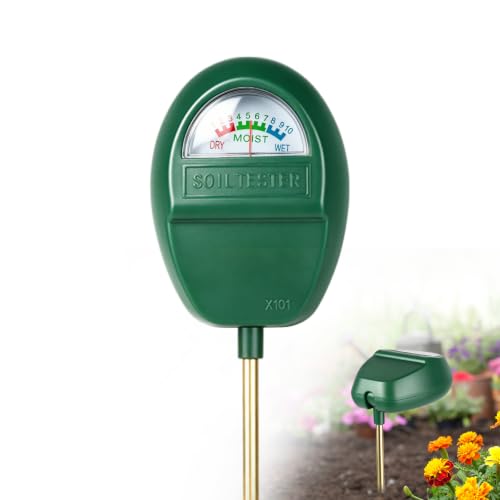 Soil Moisture Meter for Plants, Adjustable Reading Head, 7" Long Probe Plant Humidity Sensor Soil Hygrometer for Indoor Outdoor Plant Care,No Battery Needed