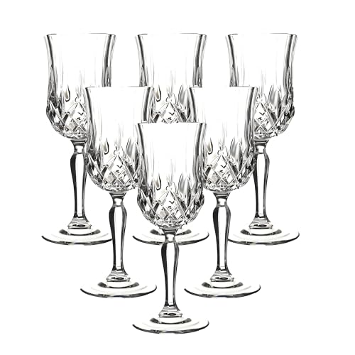 Lorren Home Trends Opera White Wine Glass, Set of 6 - color: White Wine