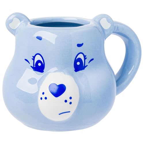 Silver Buffalo Care Bears 4 Piece Sculpted Ceramic Mini Mug Set Featuring Cheer, Grumpy, Share, and Tenderheart Bear, 4 Ounces - color: Multicolor