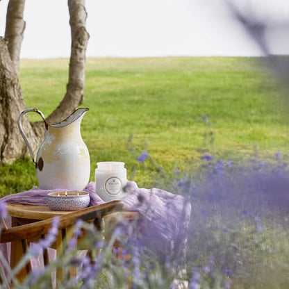 Voluspa Mountain Lavender Chamomile Candle Jar, 18 oz | Coconut Wax Blend, 100 Hour Burn Time, Scented Candles for Home, Poured in the USA - color: 25 - Mountain Lavender & Chamomile
