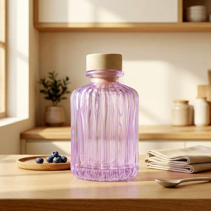 Set of 4 Reed Diffuser Bottle Decorative Bottle Fragrance Empty Glass Bottle