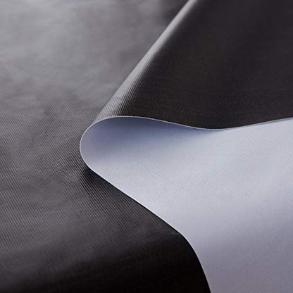 NLMUVW Square Vinyl Tablecloth 100% Waterproof Oil Proof Spill Proof PVC Table Cloth Wipe Clean Table Cover for Kitchen Dining Picnic, 42 x 42 inch, Black - color: Black, size: 42" x 42" (Square)