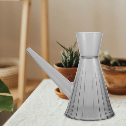 Long Spout Watering Can for Indoor Plants 1.3l Gray Handheld Watering Pot with Large Capacity for Gardening and Flower Arranging