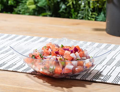 4 Pack Disposable Clear Plastic Serving Bowls Square Party Candy Use 32oz | Square Design. Disposable Party Tableware. Salad, Fruit & Candy Use. Candy Buffet Containers. Clear Plastic. - color: Clear, size: 32 OUNCE