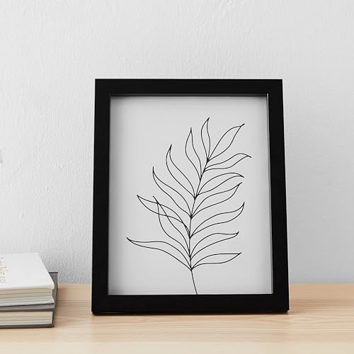 Amazon Basics Rectangular Picture Frame Set for Wall Hanging or Tabletop Display, 8 x 10 in, Black, 5-Pack - size: 8" x 10"