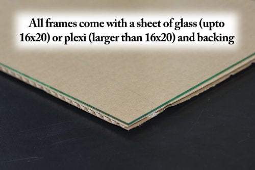 ArtToFrames Collage Photo Frame Single Mat with 5-4x6 Openings with Satin Black Frame and Cognac mat. - color: 5 - 4x6 - (2139), size: Cognac