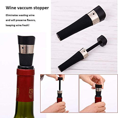 Wine Wing Opener Corkscrew Stainless Steel Professional Set with Foil Cutter for Home/Restaurant/Party