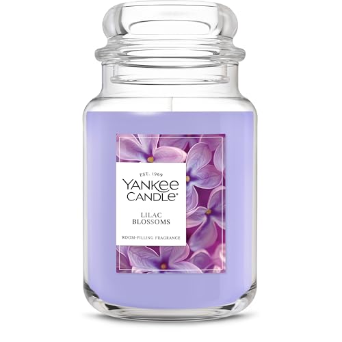 Yankee Candle Lilac Blossoms Scented Candle, 22oz Large Jar with up to 150 Hour Burn Time, Giftable, Birthdays - color: Lilac Blossoms, size: Large Jar