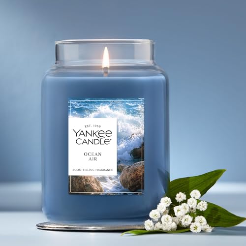 Yankee Candle Ocean Air Scented Candle, 22oz Large Jar with up to 150 Hour Burn Time, Giftable - color: Ocean Air, size: 22 oz