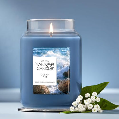 Yankee Candle Ocean Air Scented Candle, 22oz Large Jar with up to 150 Hour Burn Time, Giftable - color: Ocean Air, size: 22 oz