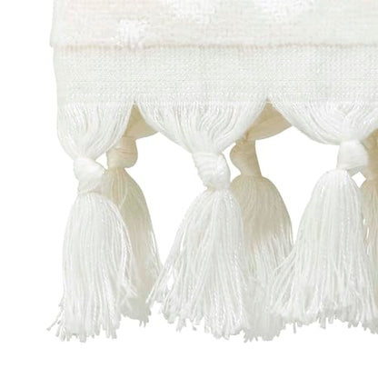 Nicole Miller - Hand Towels, Soft & Absorbent Cotton, Dorm Room Essentials, Set of 2 (Celina Collection, Cream) - size: 2pc Hand Towels