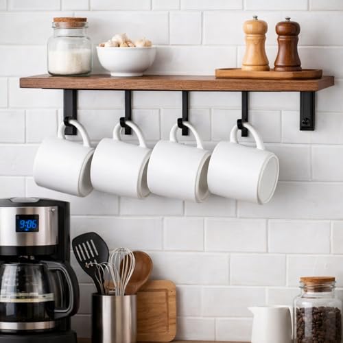 GBhome 14 OZ Coffee Mugs Set of 6, Stackable Matte White Coffee Cups Set | Modern Ceramic Coffee Mugs for Men,Women, Cappuccino/Espresso. Dishwasher&Microwave Safe - color: Matte White