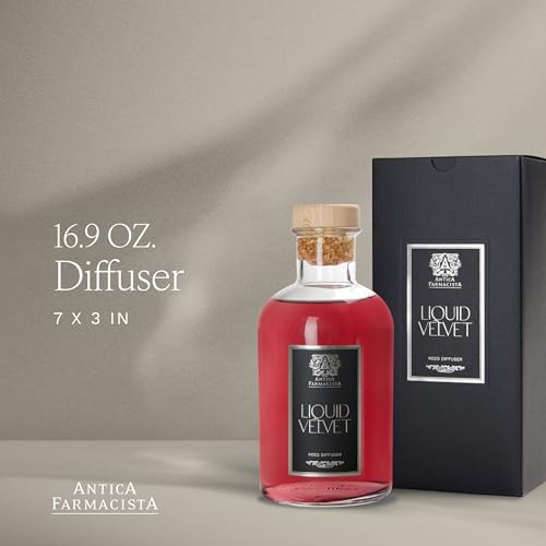 Antica Farmacista Home Ambiance Diffuser - Long-Lasting Reed Scent Diffuser - Luxury Room Freshener Gift - Liquid Velvet, 16.9 fl oz - size: 16.9 fl oz