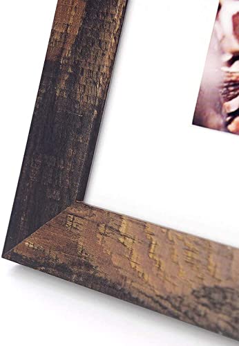 brown 5x7 Picture Frame set of 3,Display 5x7 without Mat or 4x6 with Mat - color: Brown, size: 5x7 inches