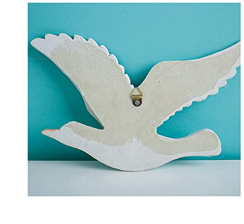 SeaHug 3-Piece Resin Seagull Wall Decor, Coastal Nautical Bird Wall Art for Beach House, Bathroom, Living Room, Bedroom and Entryway Wall Decoration