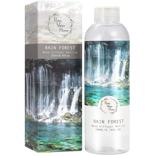 Reed Diffuser Refill, Rain Forest 6.7 oz. Scented Oil for Reed Diffuser Home Fragrance for Bathroom, Bedroom, Office Decor - color: Rain Forest