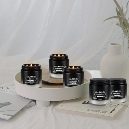 12-Pack Scented Candles Set - Men Candles for Home Scented, 3.5oz Soy Wax, Long Lasting Candle, Soy Candle Gifts Set for Men, Birthday, Valentine, Christmas, Anniversary Present - color: 12Pack-Black gradient