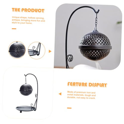Uonlytech Backflow Incense Burner Waterfall Aromatherapy Holder for Home Decoration Premium Iron Metal Material Stress Relief and Air Purification Easy to Use and Design