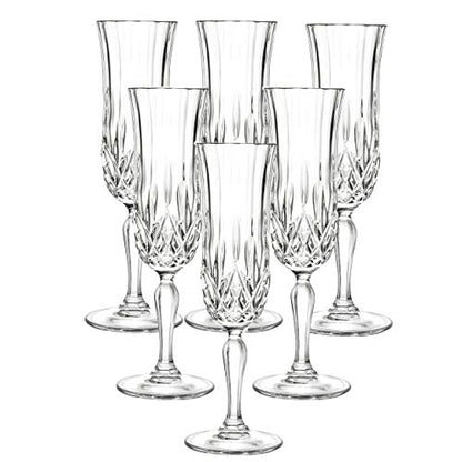 Lorren Home Trends Opera Flute, 6 Calici 13cl 4,49 oz - color: Flute