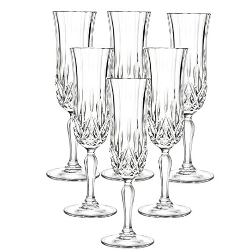 Lorren Home Trends Opera Flute, 6 Calici 13cl 4,49 oz - color: Flute