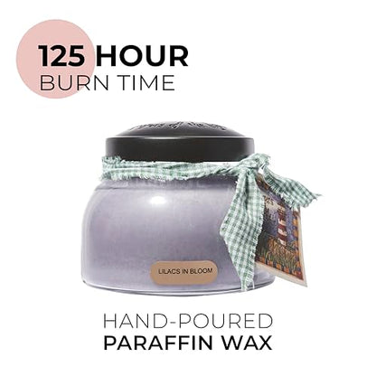 A Cheerful Giver - Lilacs In Bloom Mama Scented Glass Jar Candle (22oz) with Lid & True to Life Fragrance Made in USA - size: 22oz Mama