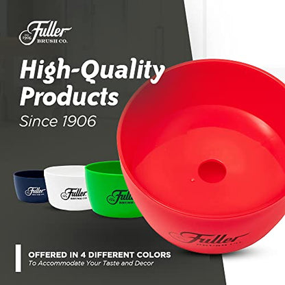Fuller Brush Handy Holder with Drain Rack – Small Sink Caddy for Organizing Cleaning Sponges & Tools – Removable Drain Tray, Dishwasher Safe – Red - color: Red