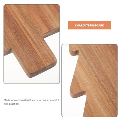 Christmas Tree Charcuterie Board Kitchen Cutting Chopping Charcuterie Board Platter for Butcher Block Cheese and Vegetables