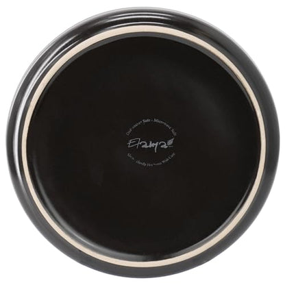 Elama Luxmatte Modern and Contemporary Stoneware Dinnerware Set in Matte, Service for 4 (16, Black) - color: Black