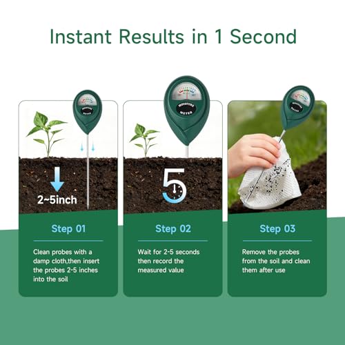 Soil Moisture Meter for Plants, Hygrometer Sensor Water Monitor, Plant Moisture Tester for Indoor Outdoor Garden, Potted Plants, Farm, Lawn, No Battery (Style 2) - size: Style 2