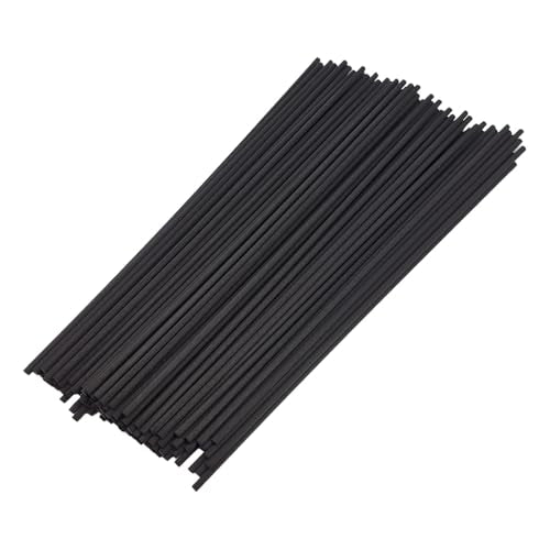 100PCS Black Fiber Reed Diffuser Sticks 12 Inch Long 4mm Diameter Strong Absorption Refill Replacement Reeds for Diffuser Stick Essential Oil Scented Aroma Fragrance Rod for Home Office Spa - color: Black, size: 4mm×30cm-100 PCS
