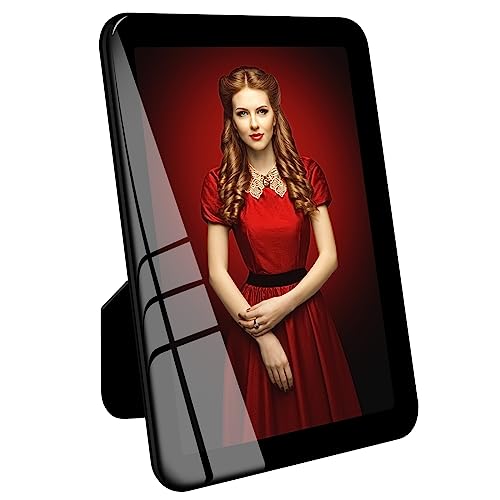 Bluesun 4×6 Black Picture Frame, Vertical & Horizontal Wall & Tabletop | 4× 6 Photo Frame Black with Tempered Glass & Rounded Corners, 6x 4 Frames for Kids, Living Room Bedroom Hallway Office Office - color: Black, size: 4x6 （1 Pcs）