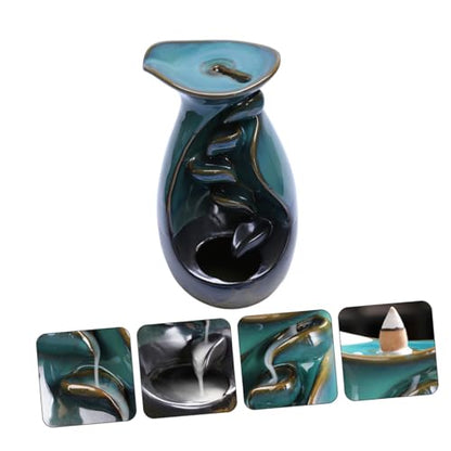 Backflow Incense Burner Holder Aromatherapy Incense Censer Decorative Home Fragrance Accessory for Meditation and Relaxation
