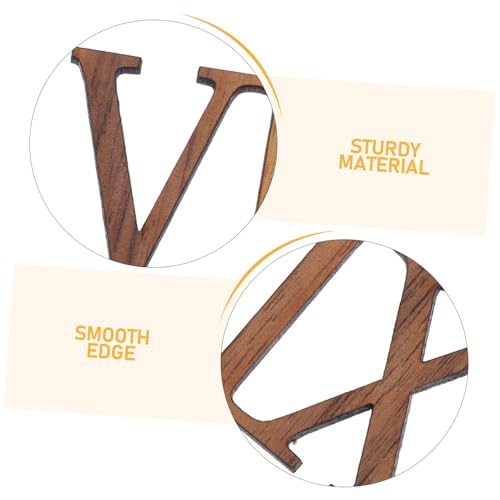 KALLORY Modern Minimalist Wall Clock with Silent Mechanism Solid Wood Design Featuring Roman Numerals for Living Room Bedroom and Office Decor
