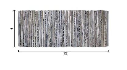 DII Chindi Home Collection Handwoven Multicolor Area Rag Rug, 2 3" x 6', Gray - color: Grey, size: 2'3" x 6' (Rectangular)