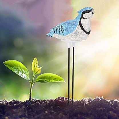 Watering Alarm Bird Plant Soil Tester, Hygrometer Sensor Gardening Tool, for Planter Water Remind Warining Alert(Battery Included)(Blue)