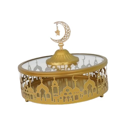 Decorative Iron Serving Tray for Kitchen Accent and Snacks Presentation Candy Dish Food Storage Container Party Candy Tray - color: D