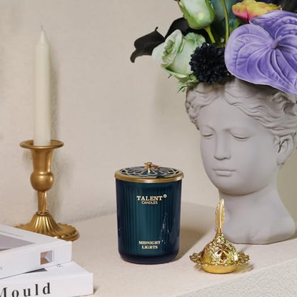 Talent Candles Jar Candles for Home Scented, Aromatherapy Candles Gifts for Women & Men, Natural Soy Candle, 8.4oz Traditional Style, Midnight Lights, GG79106NL-ML - color: Midnight Lights