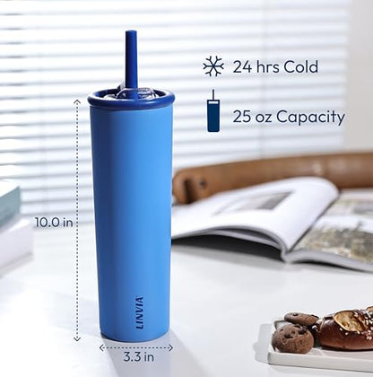25 oz Candy Tumbler, Insulated Water Bottle with Straw Lid | Double Wall Stainless Steel, 2-in-1 Lid, Flexible Straw, Cup Holder Friendly, Dishwasher Safe, BPA Free, Avocado Green - color: Avocado Green, size: 25 Ounces