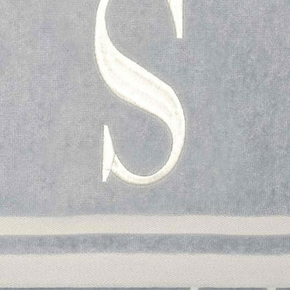 Avanti Linens - Towel Set, Soft & Absorbent Cotton, Embroidered Bathroom Decor, Set of 5 (Monogram Collection, Initial S) - style: S