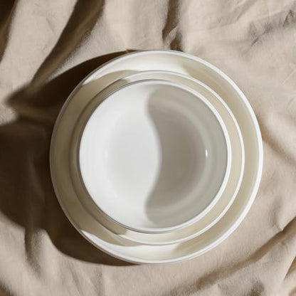 Stone Lain Verso 4-Piece Bowl Set Porcelain, White - size: 4-Piece - Cereal Bowl