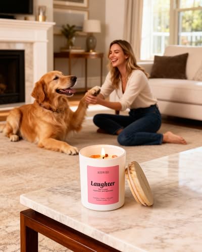 AOOVOO Energy Candles Set for Women - 4 Pack Soy Candles for Home Scented | 28 oz Soy Wax, Aromatherapy Candle with Crystal, Red Quartz Laughter /Rose Quartz Love /Citrine Joy /Red Agate Passion - style: Energy Candles Set