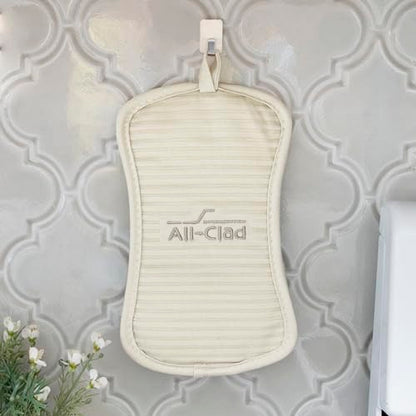 All-Clad Premium Pot Holder & Hot Pad: Heat Resistant to 500 Degrees - 100% Cotton, 10"x6.25" Hot Pad for Kitchen and Barbeque, (2-Pack), Almond - color: Almond, size: 2 Pack
