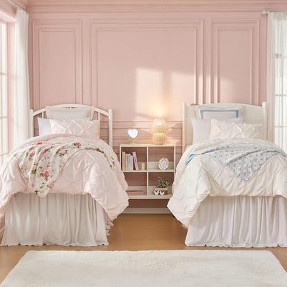 Laura Ashley - Plush Throw Blanket, 50x70, Soft and Warm with a Lightweight Feel, Reversible Floral and Dot Design, Ashfield Pink - color: Lots of Dots Pink
