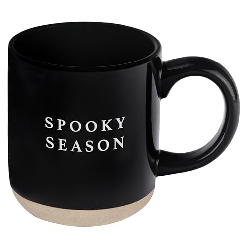Sweet Water Decor Halloween Coffee Mug - Spooky Coffee Mug for Halloween - Durable Stoneware Mug for Tea & Cocoa - Perfect Fall Mugs for Morning Brew & Cozy Nights - Spooky Season Design Mug 14oz - style: Spooky Season
