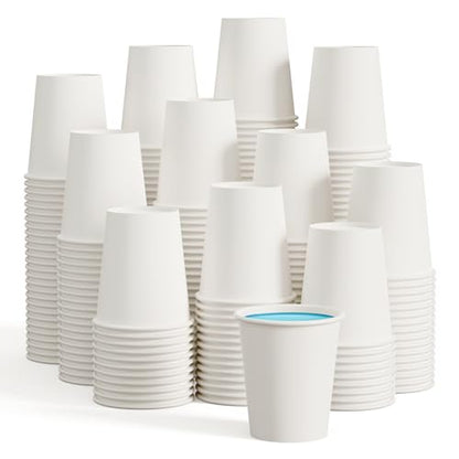 LITOPAK 480 Pack 5 oz Disposable Paper Coffee Cups, White Hot Espresso Cups for Party, Picnic, and Travel - color: White-5oz