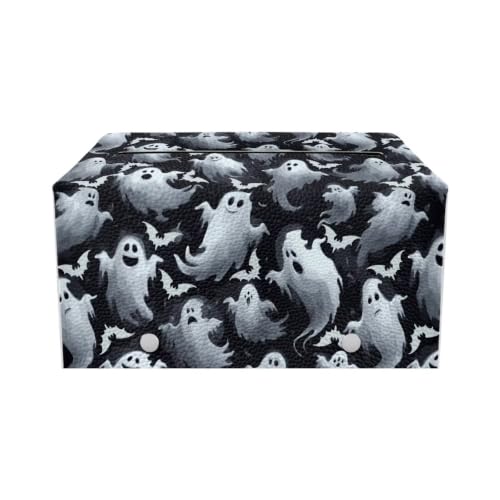 Ghost Bat Pu Leather Tissue Box Cover Modern Rectangular Tissue Box Tissue Box Cover Holder for Bathroom Living Room Bedroom Vanity Countertop Night Stands Office Desk - color: Ghost Bat5
